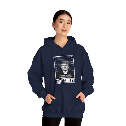 Donald Trump Police Mugshot Not Guilty President Legend 45 47 Hoodie For Men Women Hoodie