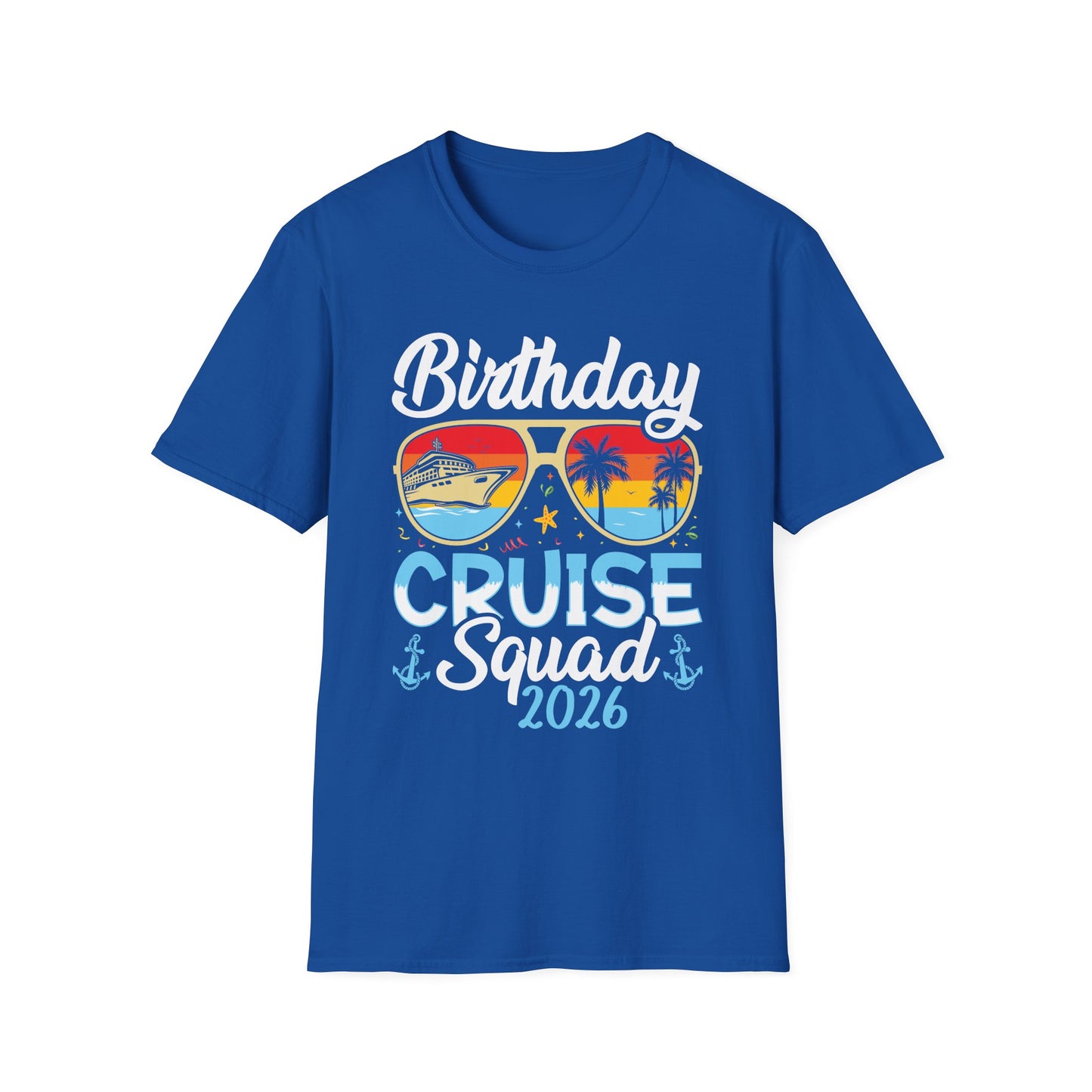 Birthday Cruise Squad 2026 Cruising Bday Vacation Party Crew T-Shirt For Men Women