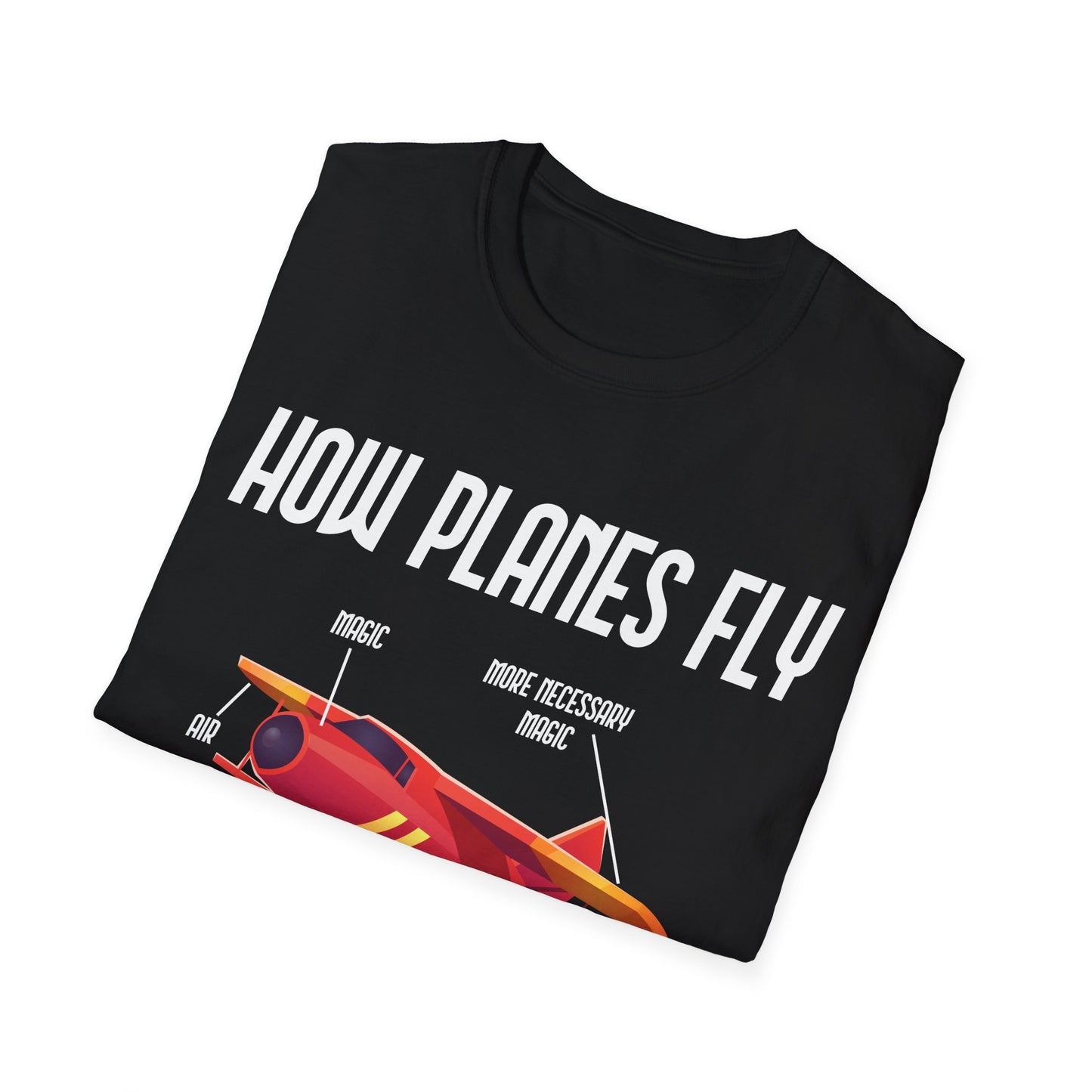 Funny How Planes Fly Airplane Parts Design for Flight Lovers T-Shirt Men Women