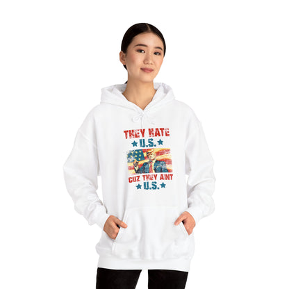 They Hate Us Cuz They Ain't Us Funny Trump 4th Of July 2024 Hoodie For Men Women Hoodie