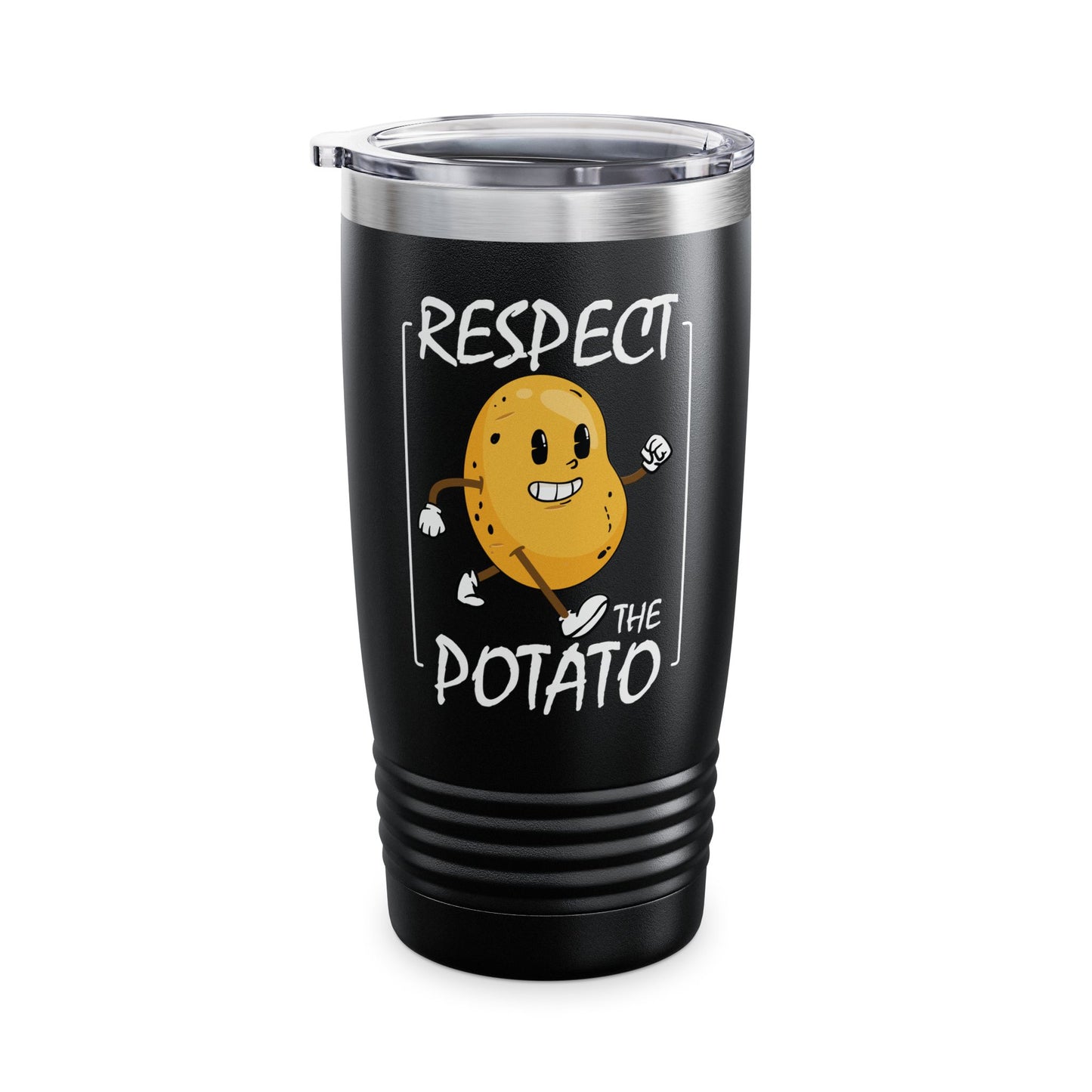 Funny Respect The Potato Gift Men Cute Root Vegetable Lovers Vegan Tumbler For Men Women Tumbler