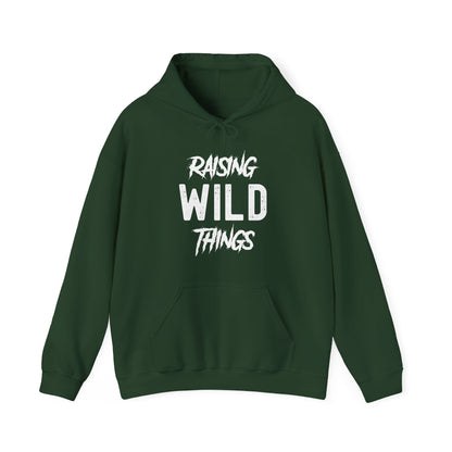 Womens Raising Wild Things Mom Cute Mothers Day Birthday Hoodie