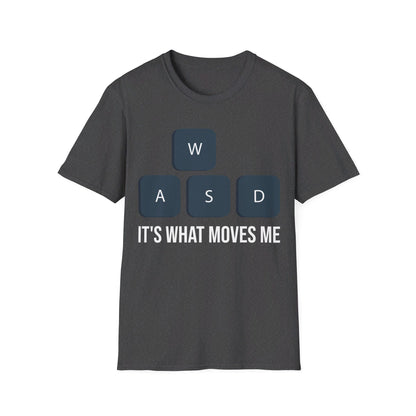 WASD It's What Moves Me Funny Computer Video Games Gamer PC Gaming T-Shirt