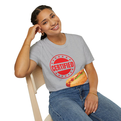 Certified Hotdogologist Hotdog Cool Sausage Hot Dog Lover T-Shirt For Men Women T-Shirt