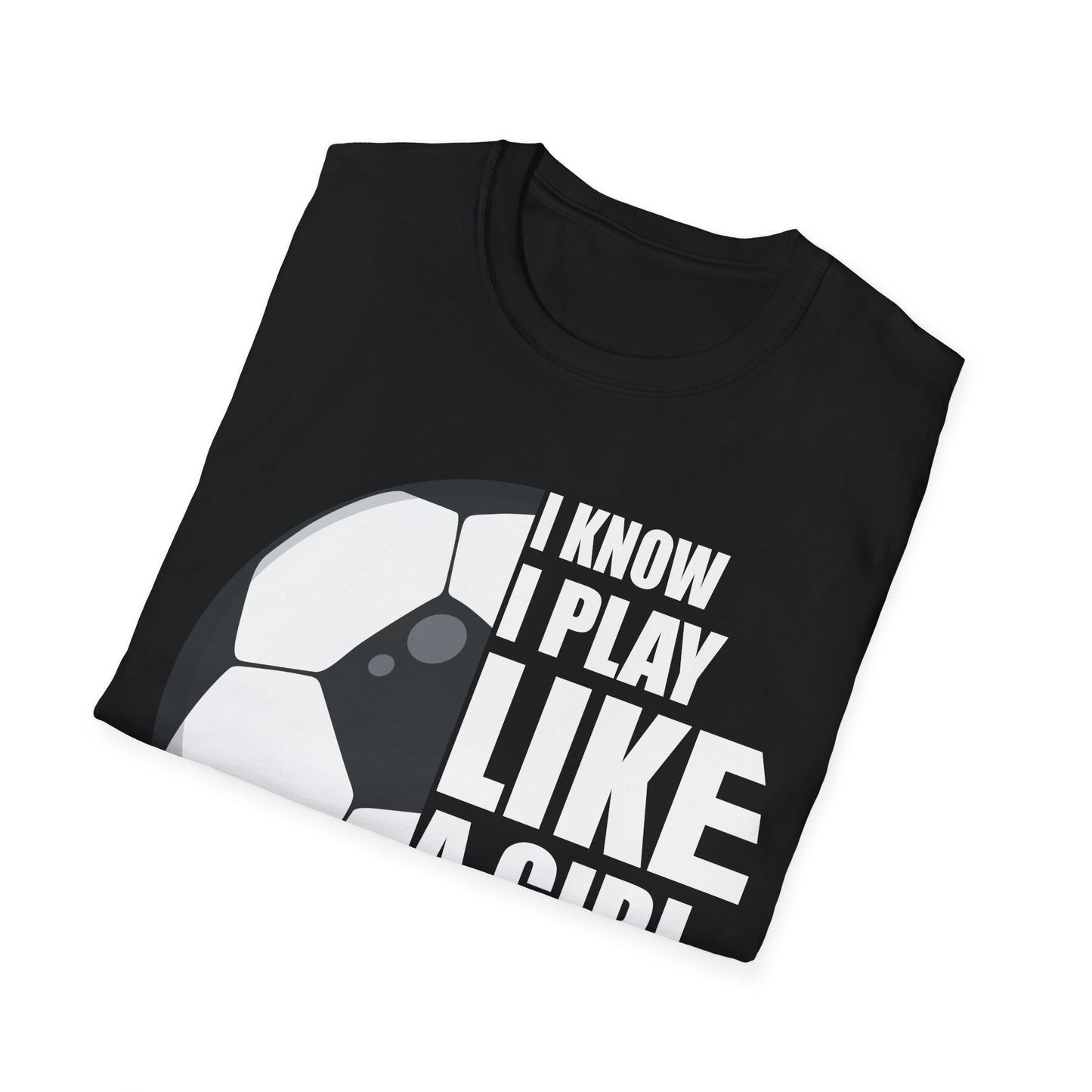 I Know I Play Like A Girl Shirt School College Football Girl T-Shirt