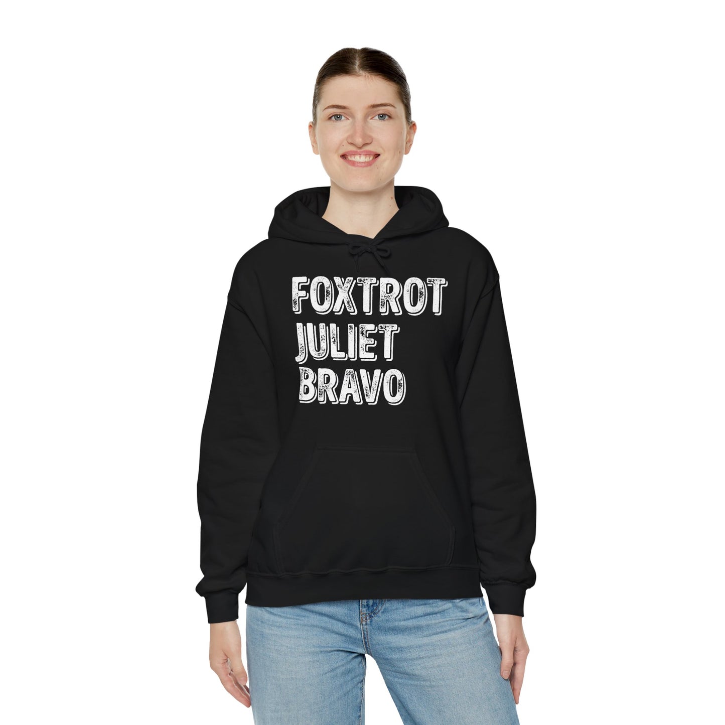 Retro Vintage Foxtrot Juliet Bravo Hoodie For Men Women