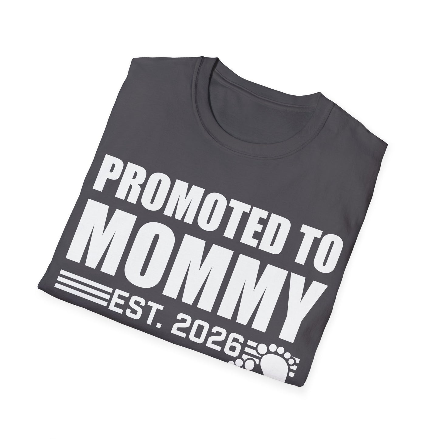 Promoted To Mommy 2026 Pregnancy Announcement Mothers Day Mom To Be T-shirt