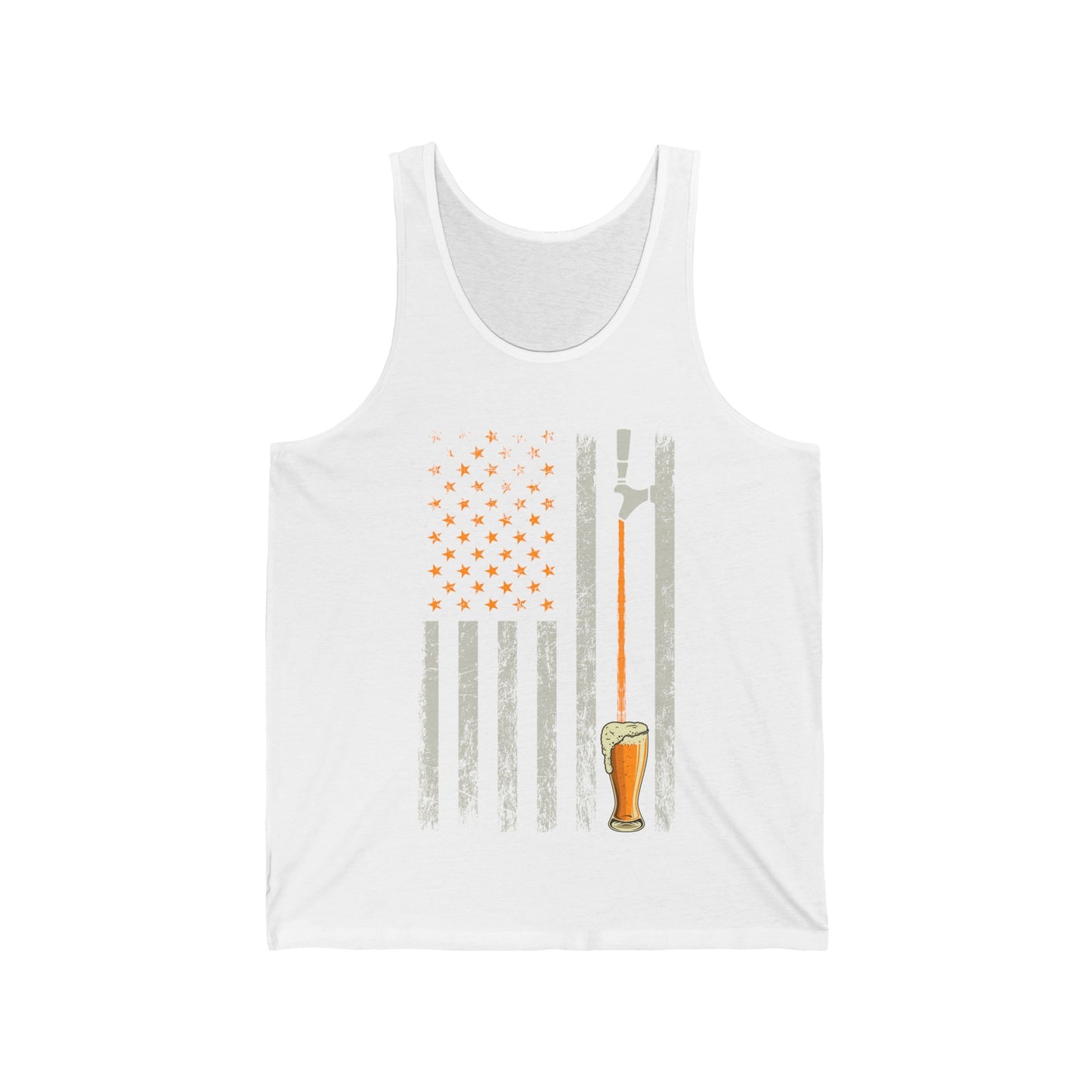 Craft Beer American Flag USA Brewery Drinking Weeking Brew Tank Tops For Men Women