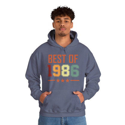 Funny Vintage Best of 1986 40 Year Old Gift 40th Birthday Hoodie For Men Women Hoodie
