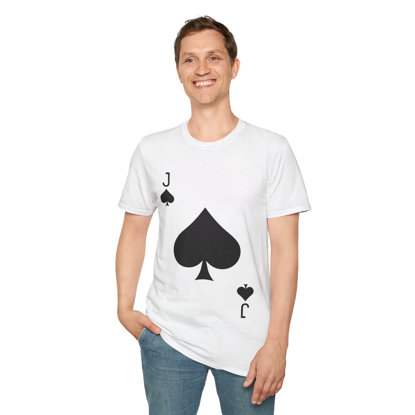 Jack of Spades Deck of Cards Halloween Costume  T-Shirt For Men