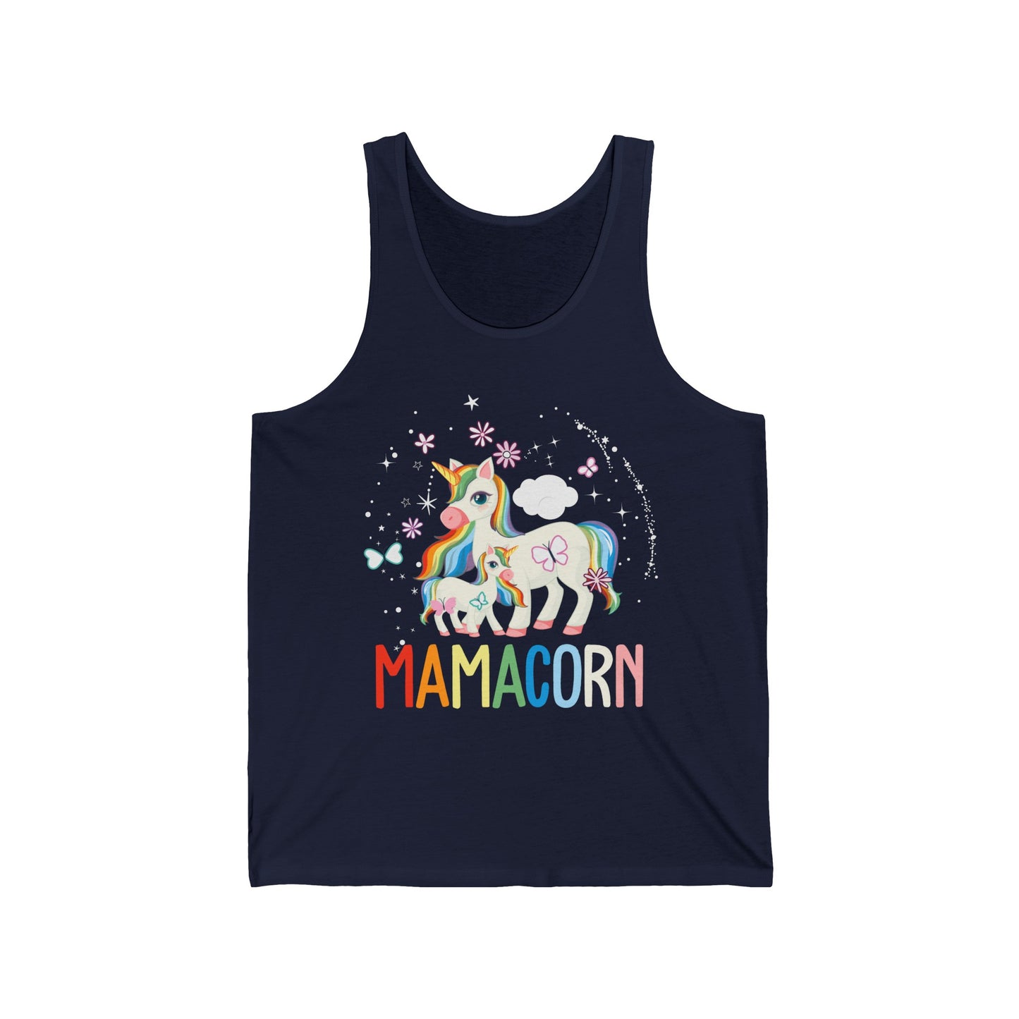 Funny Mamacorn Unicorn Lover Mom Mothers Day Retro Tank Tops