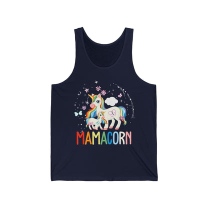 Funny Mamacorn Unicorn Lover Mom Mothers Day Retro Tank Tops