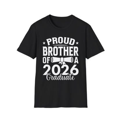 Retro Graduation Proud Brother Of A 2026 Graduate Senior T-Shirt For Men Women