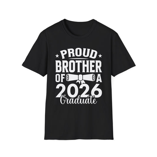 Retro Graduation Proud Brother Of A 2026 Graduate Senior T-Shirt For Men Women
