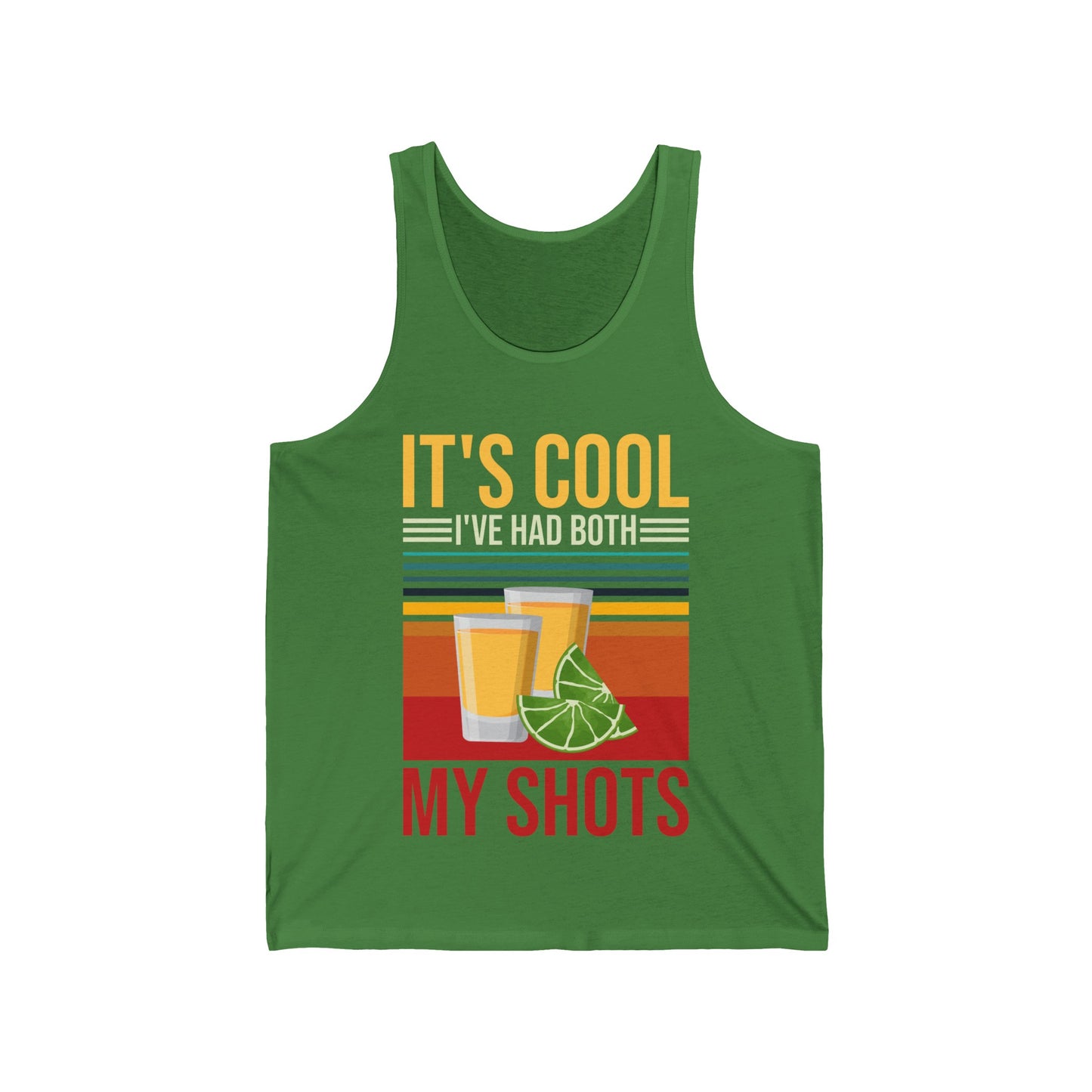 Funny Its Cool I've Had Both My Shots Tequila Vaccinated Sarcastic Tank Tops