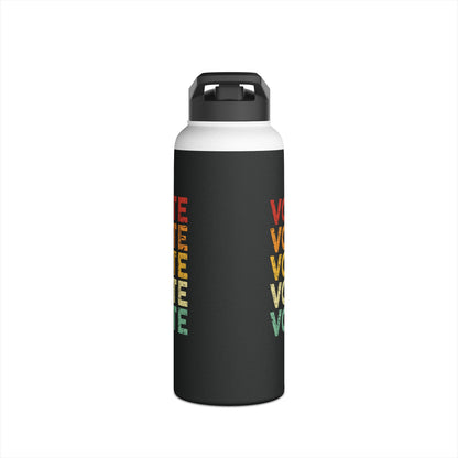 Vote Bottle Women Men Retro Vintage Election 2024 Voter Water Bottle