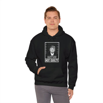 Donald Trump Police Mugshot Not Guilty President Legend 45 47 Hoodie For Men Women Hoodie