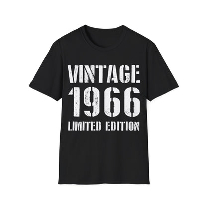 Funny Vintage 1966 60th Birthday Gifts 60 Year Old T-Shirt For Men Women