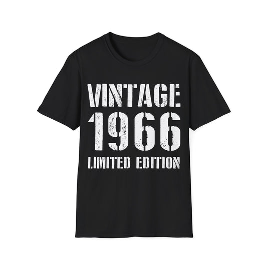 Funny Vintage 1966 60th Birthday Gifts 60 Year Old T-Shirt For Men Women