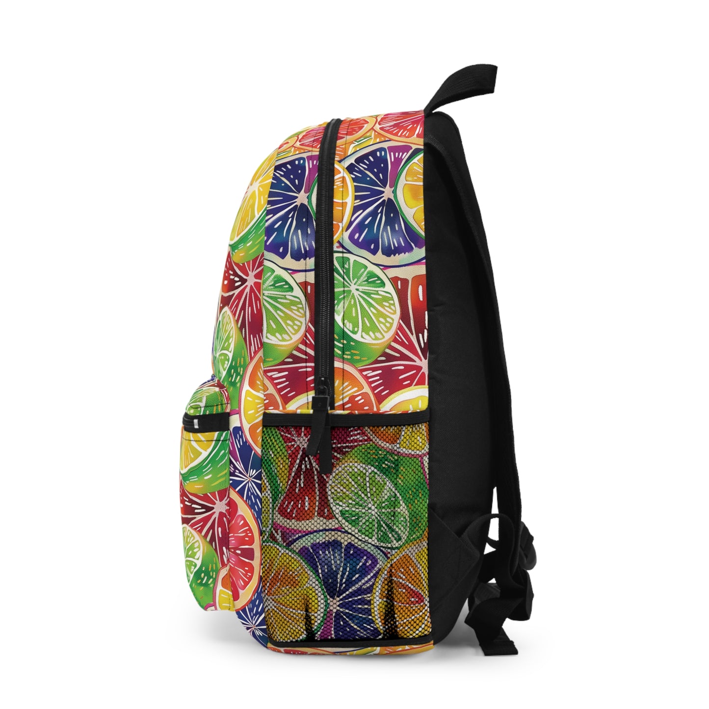 Citrus Burst Vibrant Pattern Backpacks for Men Women Kids School Travel, Capacity School Backpacks