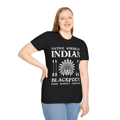 Blackfoot Native American Indian Pride Respect Courage Indigenous Tribe T-Shirt