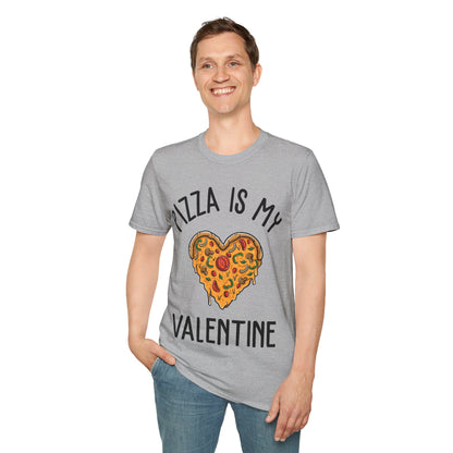 Funny Pizza Is My Valentine Love Heart Valentines Day Girl Boy Foodie Food T-Shirt