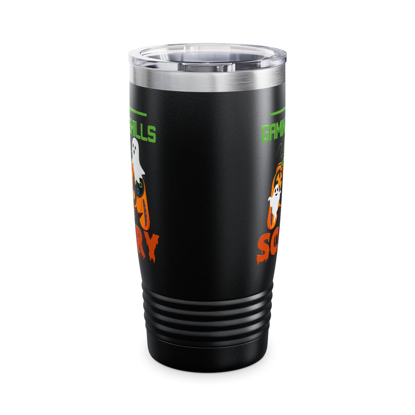 My Gaming Skills Are Scary Halloween Pumpkin Gaming Controller Tumbler For Gamers