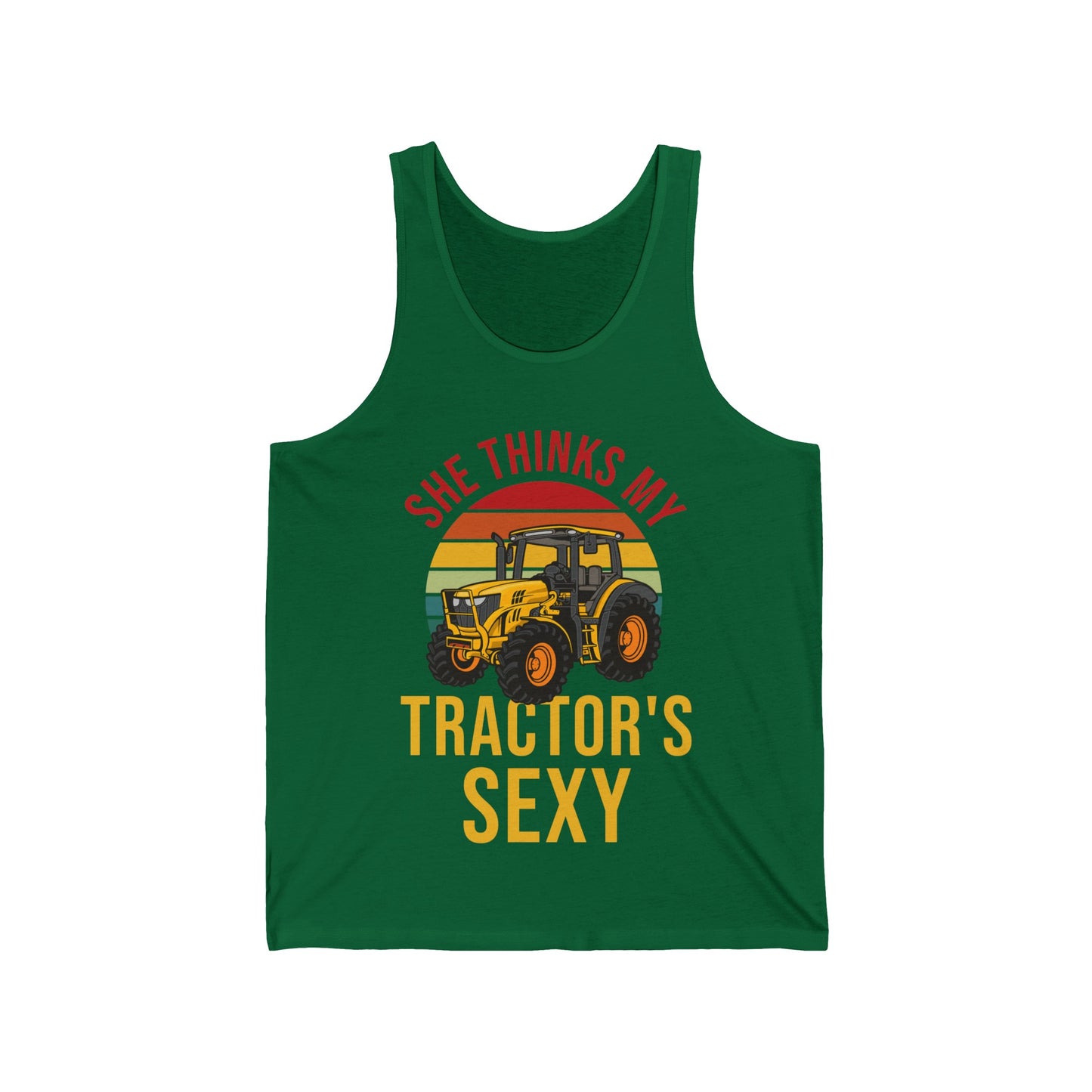 Funny She Thinks My Tractors Sexy Farming Farmer Farm Tank Tops