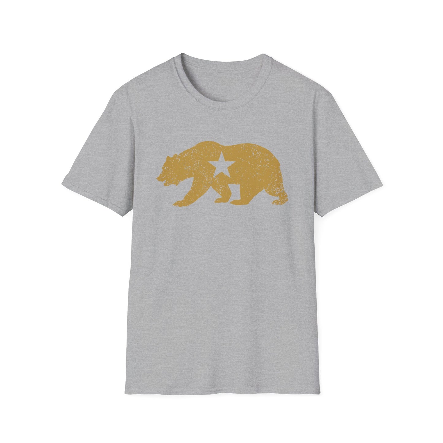 California Golden State Bear Vintage Distressed Graphic T-Shirt