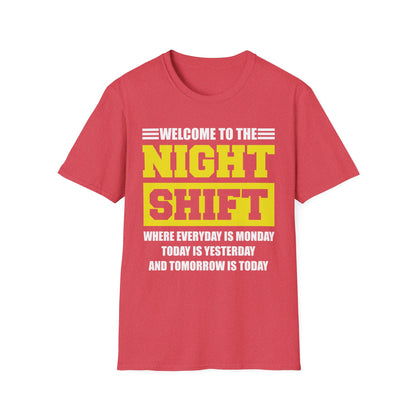 Welcome To Night Shift Funny Nursing Nurse Night Workers Gift T-Shirt Men Women