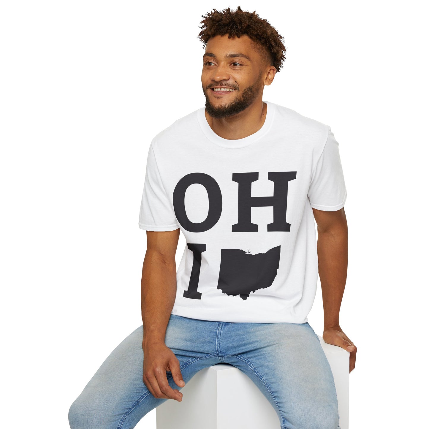 Vintage State of Ohio Flag Map Distressed T-Shirt Men Women