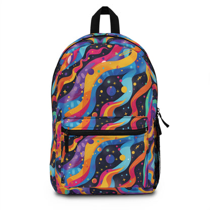 Planetary Parade Vibrant Pattern Backpacks For Men Women Kids School Travel, Capacity School Backpacks