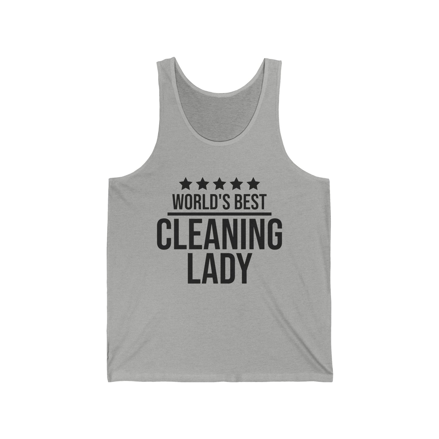 World's Best Cleaning Lady Mothers Day Mom Ladies Tank Tops