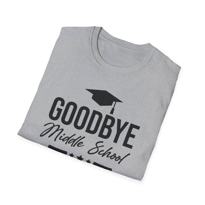 Goodbye Middle School Hello High School Funny Graduation T-Shirt