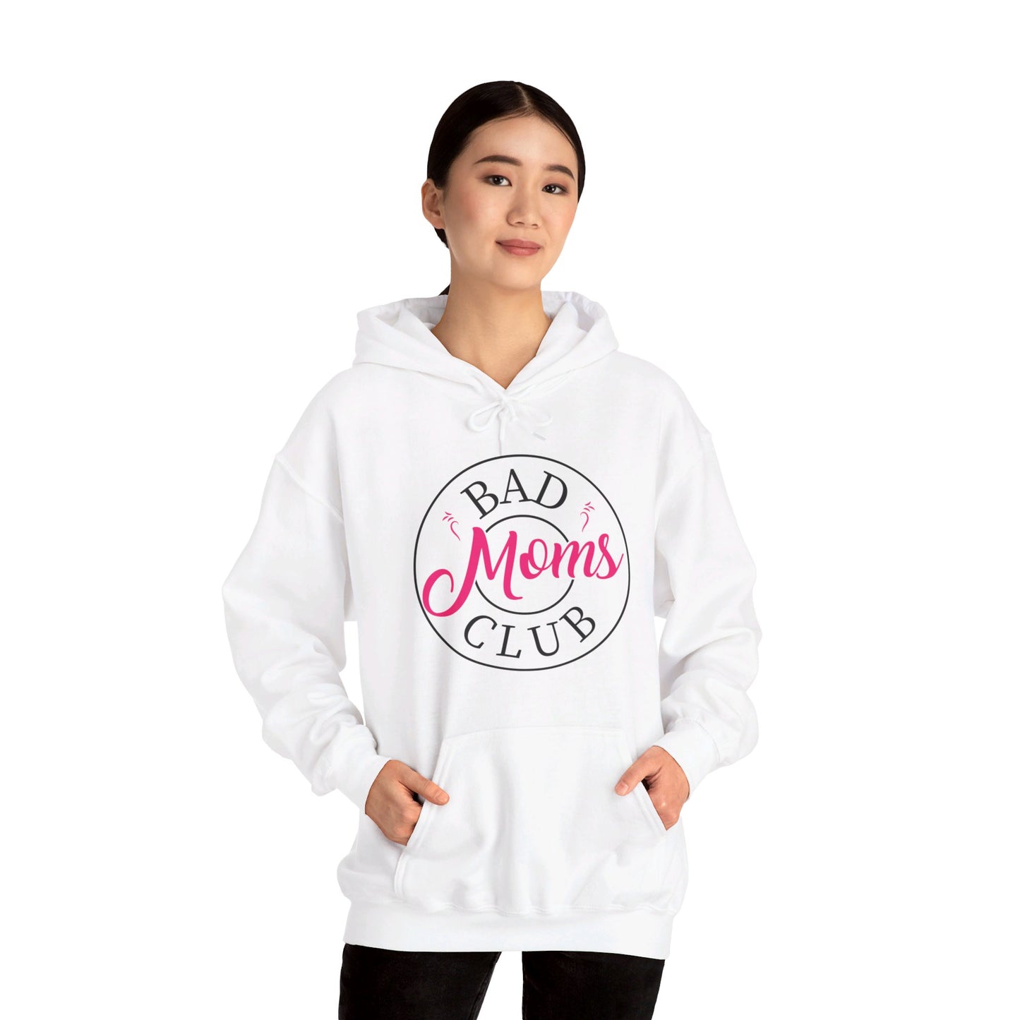 Funny Bad Moms Clubs New Mom Mother Hustler Sarcastic Woman Gift Hoodie