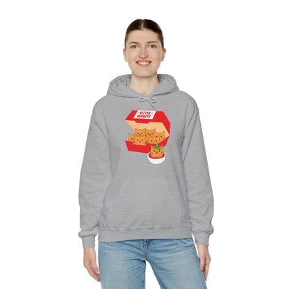 Funny Kitten Nuggets Food Pun Cat Lover Gift Chicken Nuggets Hoodie For Men Women Hoodie