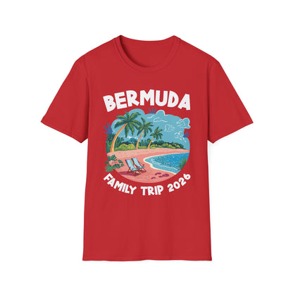 Family Cruise Bermuda 2026 Summer Trip Matching Vacation 2026 T-Shirt For Men Women