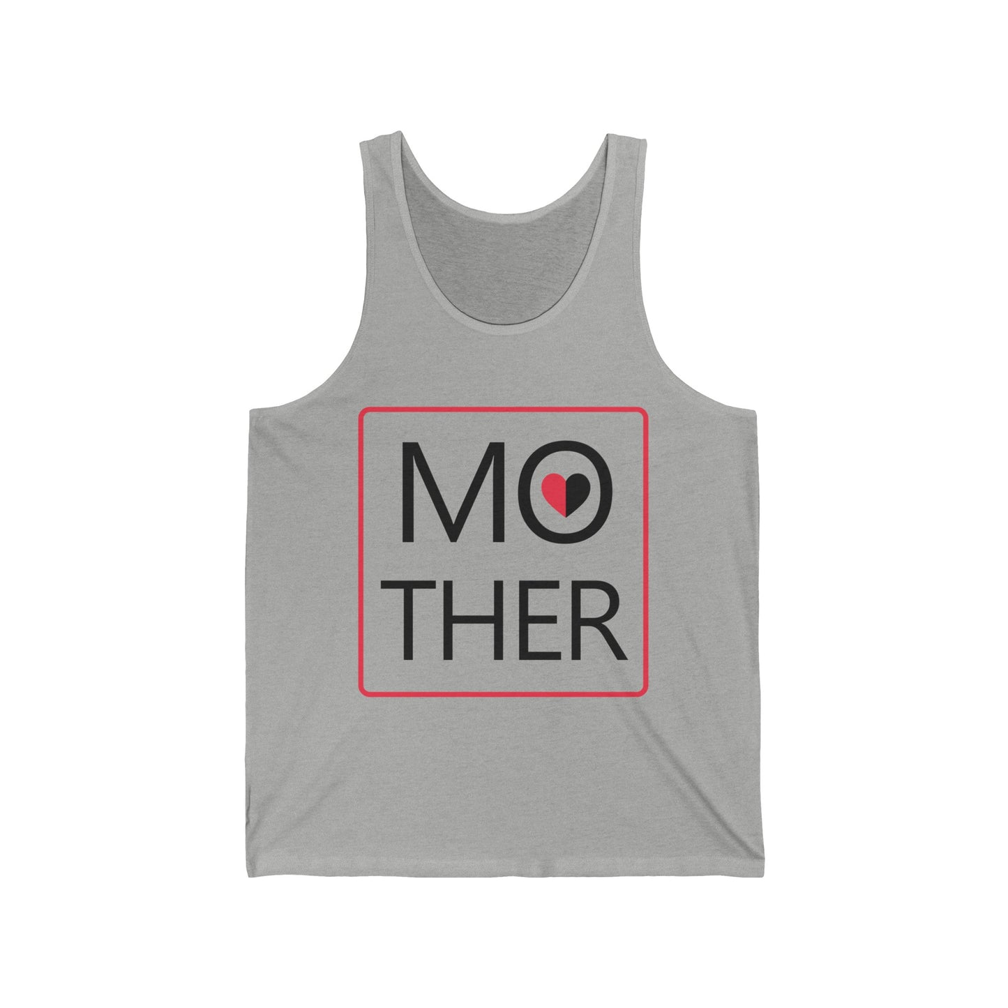 Womens Mother Heart Retro Mothers Day Mom Tank Tops