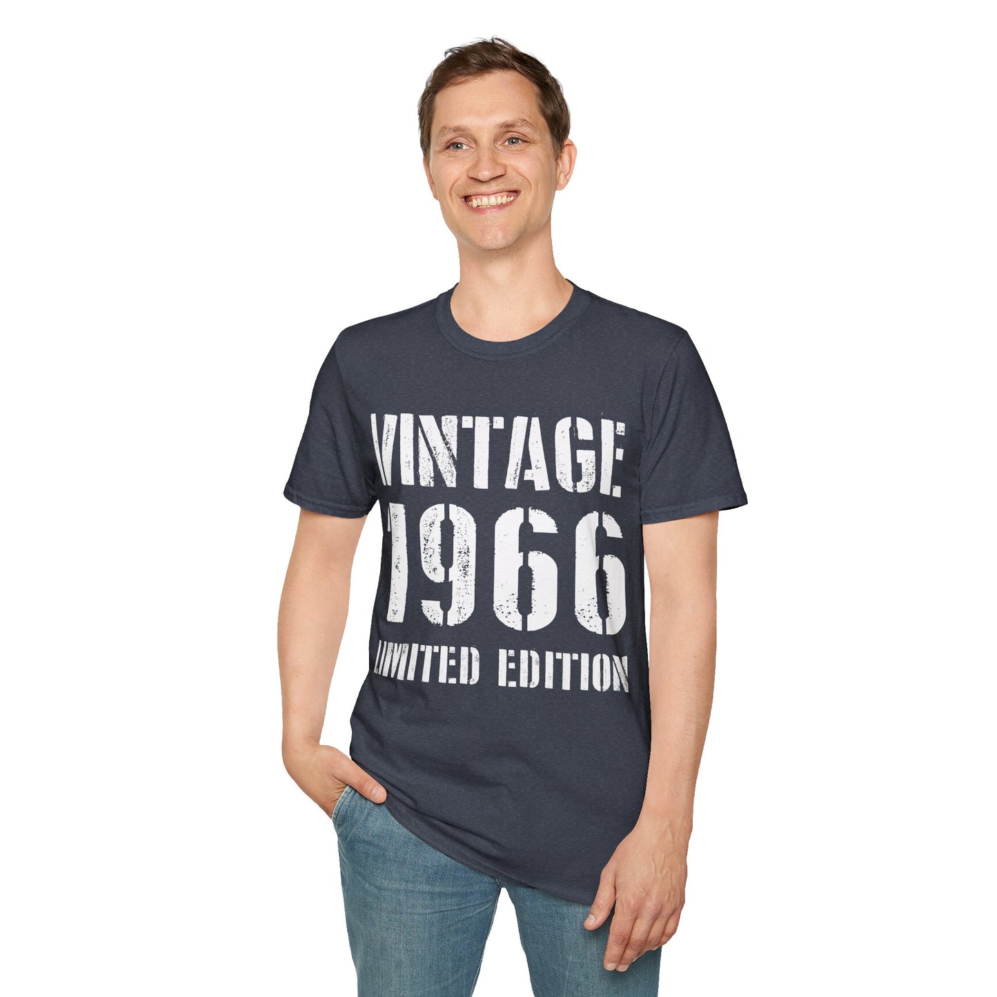 Funny Vintage 1966 60th Birthday Gifts 60 Year Old T-Shirt For Men Women
