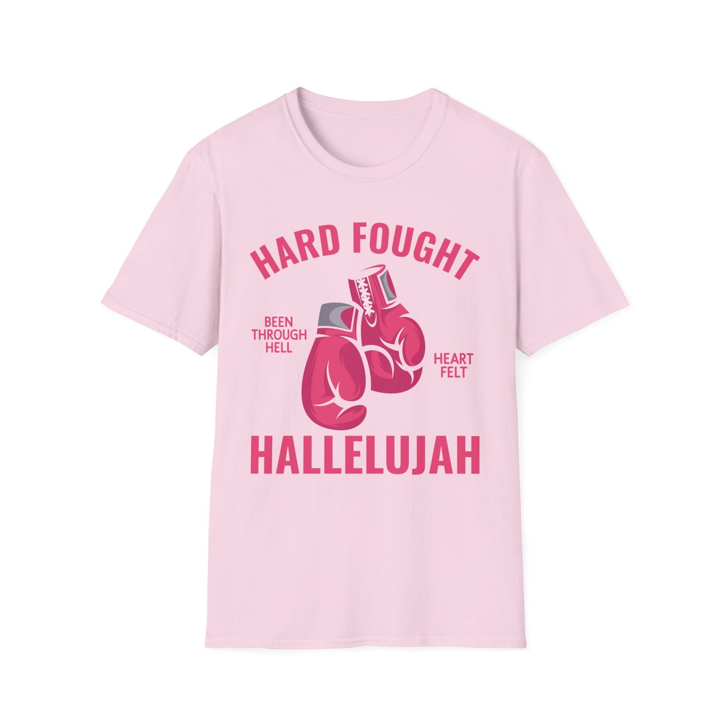 Hard Fought Hallelujah Praise Jesus Lake Christian T-Shirt For Men Women