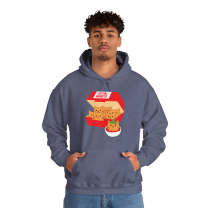 Funny Kitten Nuggets Food Pun Cat Lover Gift Chicken Nuggets Hoodie For Men Women Hoodie