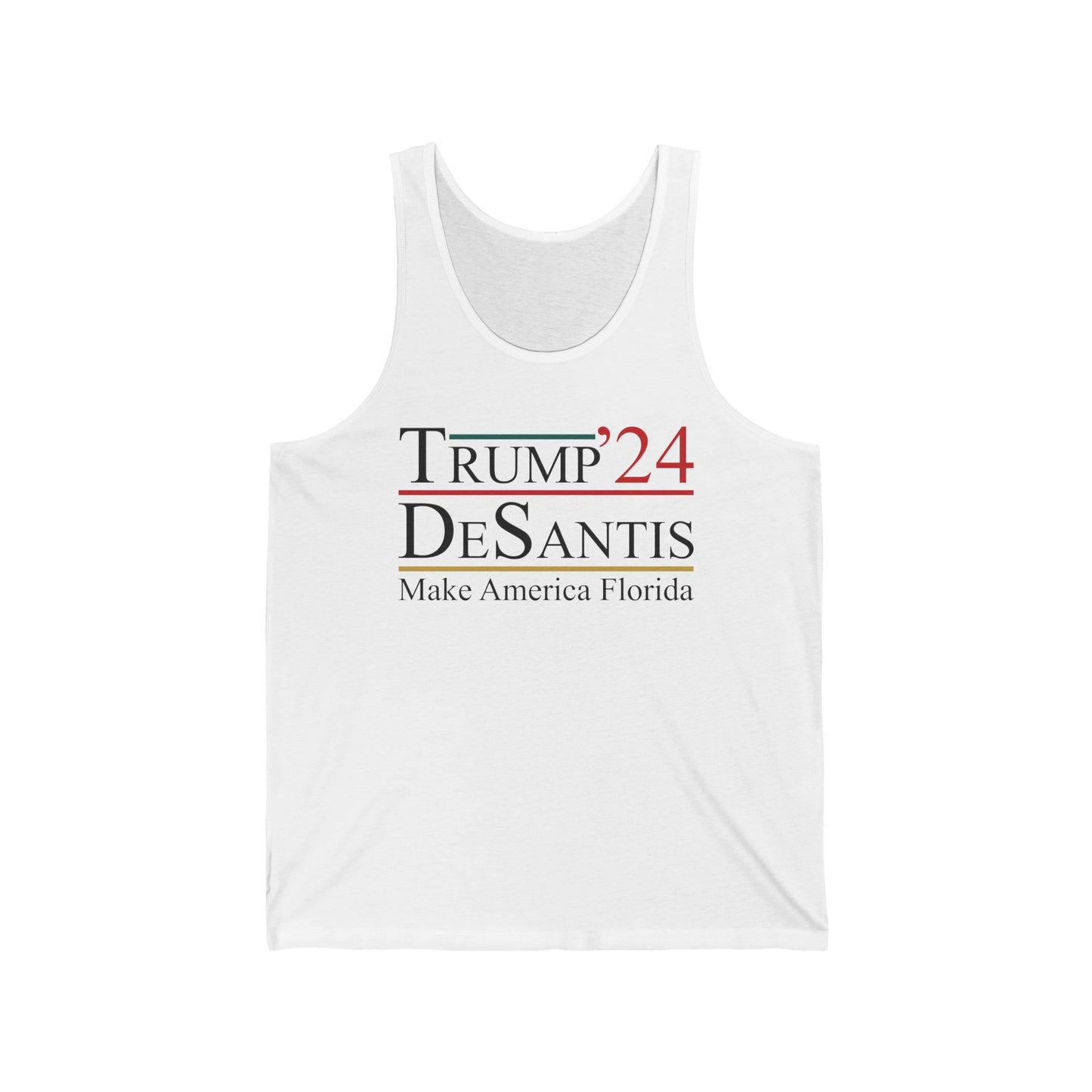 Trump DeSantis 2024 Make America Florida, Election Tank Top Man Women