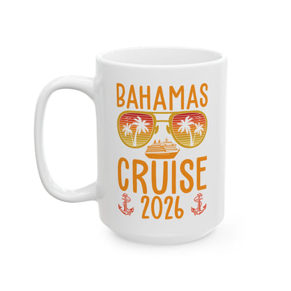 Bahamas Cruise 2026 Vacation Trip Matching Family Group Coffee Mug For Men Women