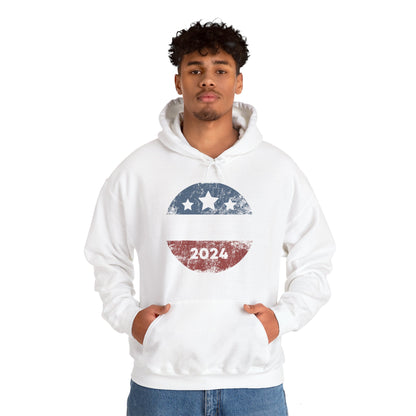 Trump 2024 Retro Campaign Button Re Elect President Trump Hoodie For Men Women Hoodie