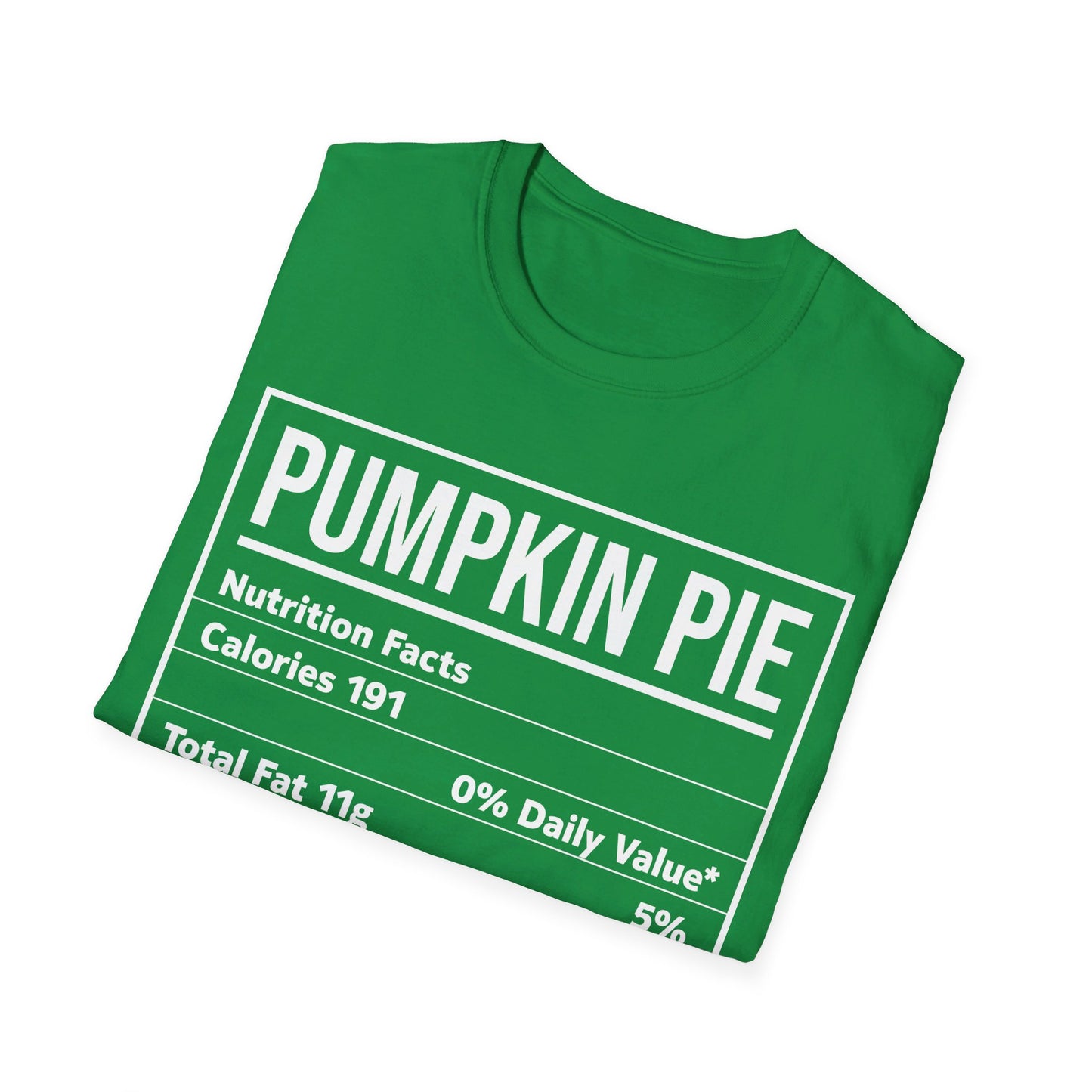 Pumpkin Pie Nutrition Facts Funny Family Matching Christmas Costume T-Shirt For Men Women