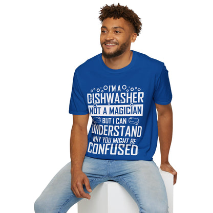 Funny Dishwashing Gift Dishwasher Magician T-Shirt Men Women