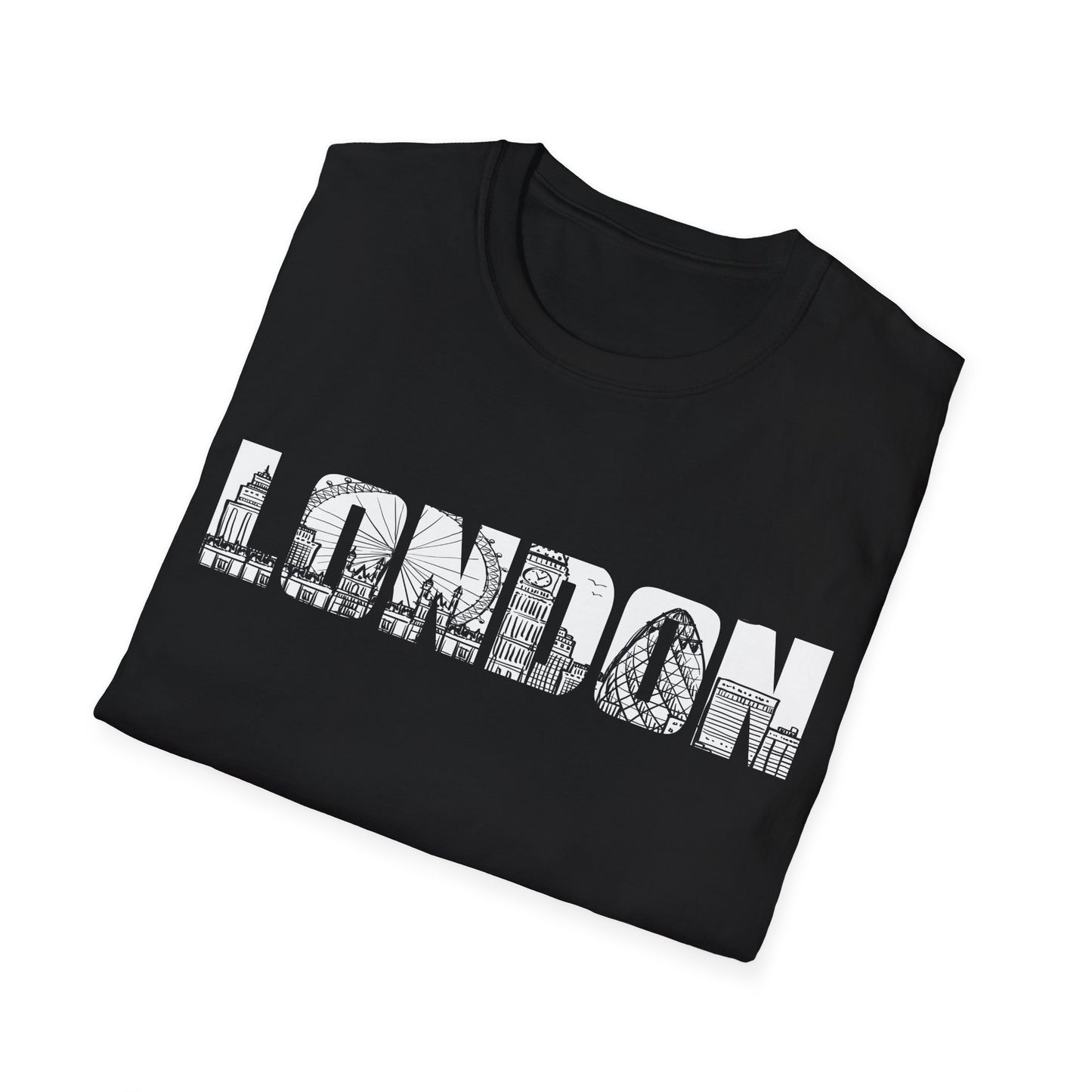 London England Souvenir Flag Phonebooth Double-Decker Bus T-Shirt For Men Women T-Shirt