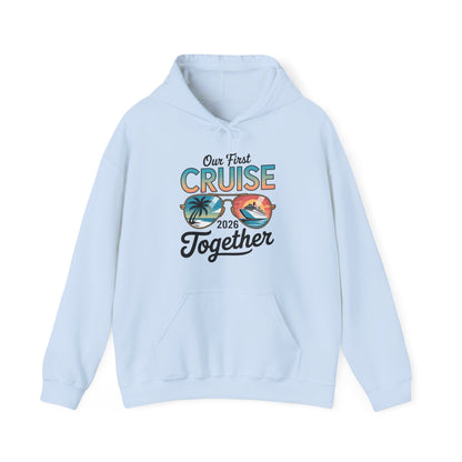 Our First Cruise 2026 Together Cute Matching Couples Cruise Hoodie For Men Women