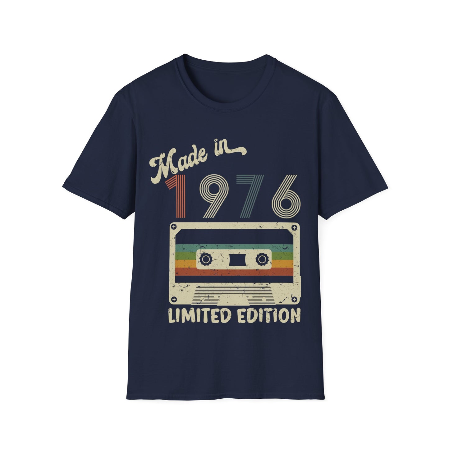 Made In 1976 Limited Edition Funny Cassette Tape Vintage T-Shirt For Men Women