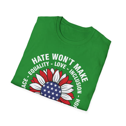 Anti Trumpp 47 President Hate Won't Make America Great T-Shirt For Men Women